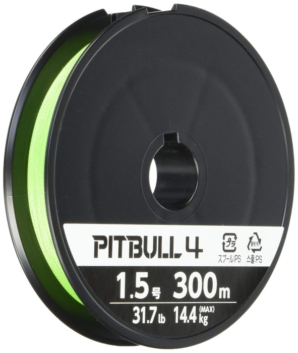 Shimano Pitbull 4 Line 300M 1.5 檸檬綠「PL-M74S」耐用編織釣魚線