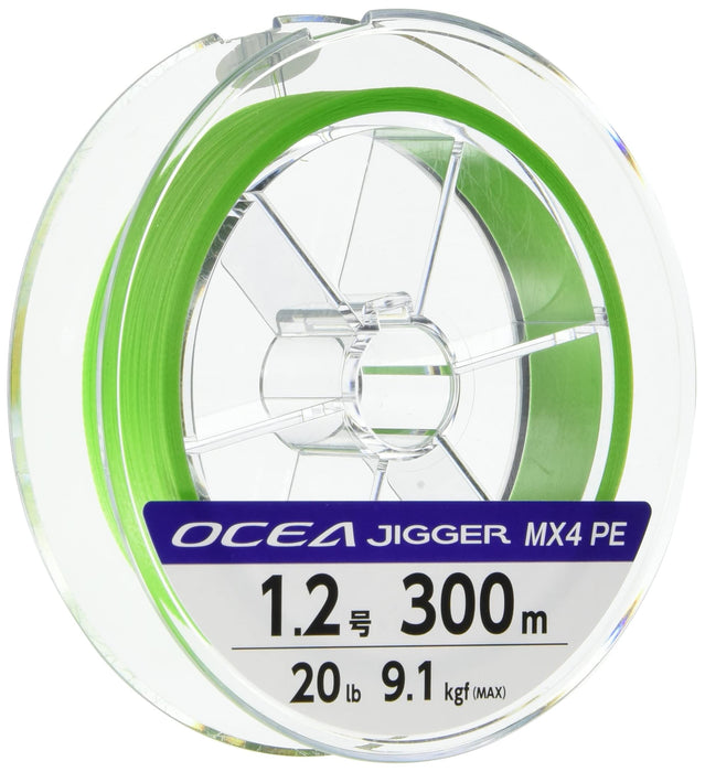 Shimano Ocea Jigger MX4 釣魚線 300M 2 號 檸檬綠