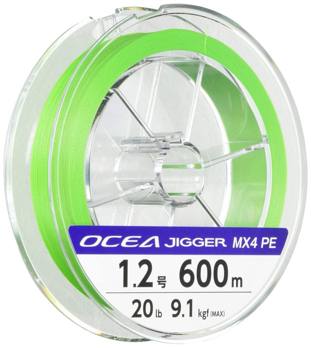 Shimano Ocea Jigger Mx4 600M 1.2 檸檬綠釣魚線