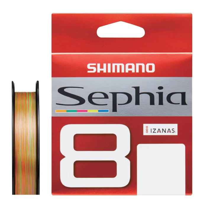 Shimano Sephia Pe Line 8 股 150M 多色 0.4 毫米釣魚線