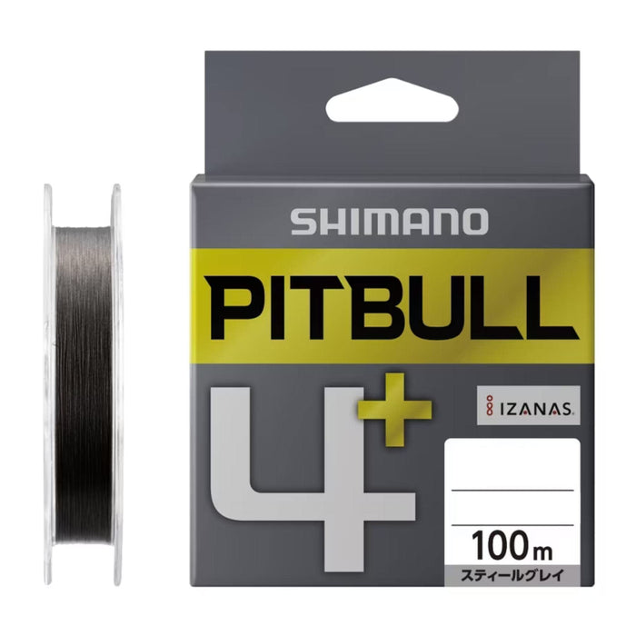 Shimano Pit Bull 4+ Steel Gray 0.15mm 100M Fishing Line