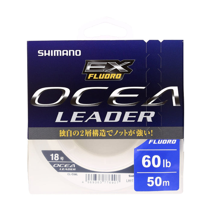 Shimano Ocea Ex 60 磅氟碳钓鱼线 50 米透明