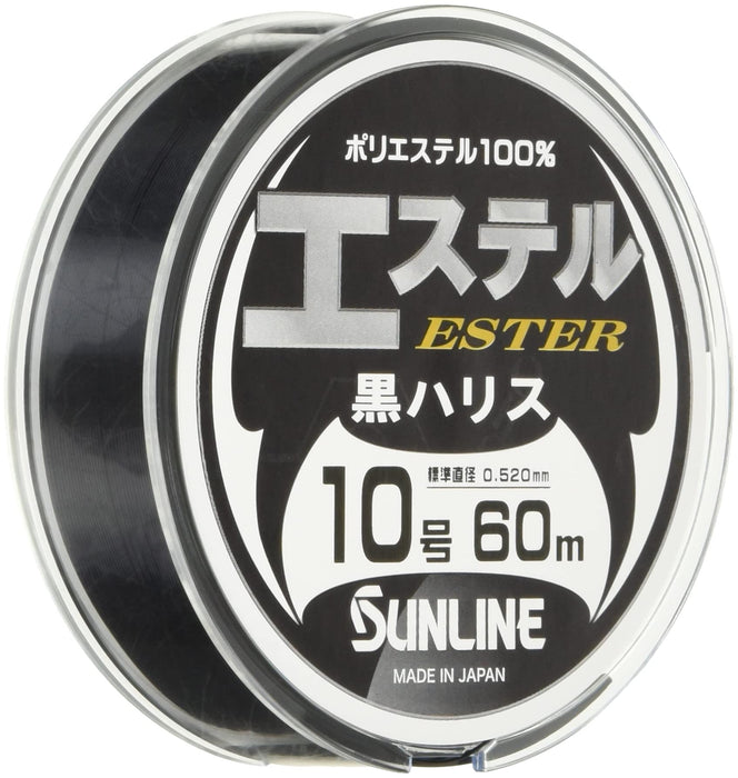 Sunline 黑線聚酯線尺寸 10 60M 黑色