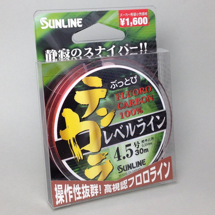 Sunline Fluorocarbon Line Tenkara 4.5 Orange 30M Level