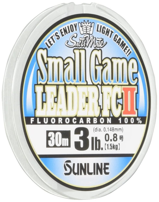 Sunline Saltymate 小型游戏领导者 FC II 氟碳 30M 0.8 3 磅透明