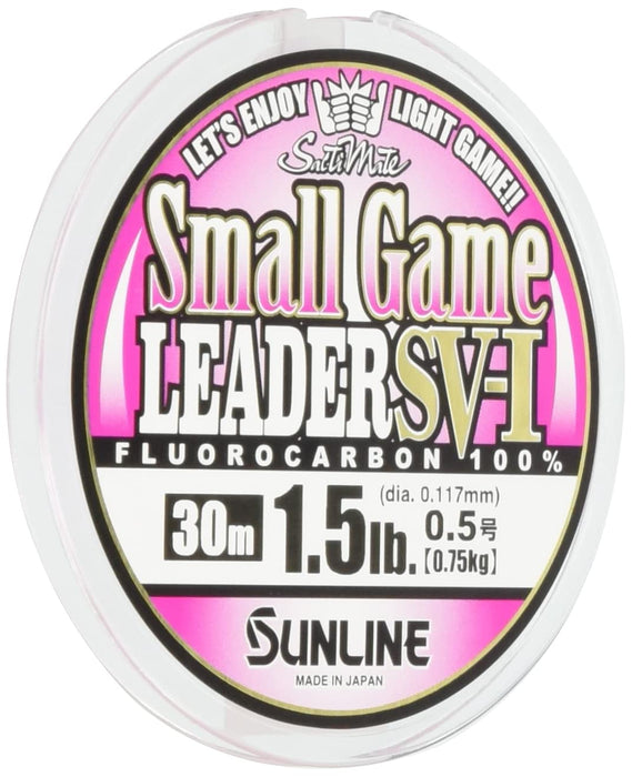 Sunline Leader Saltymate Small Game 30M Fluorocarbon 1.5Lb Magical Pink