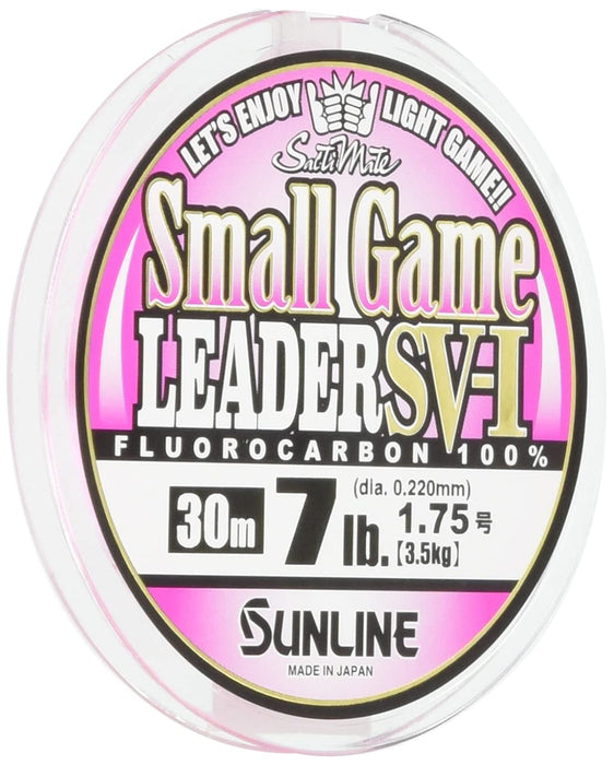 Sunline Saltymate Small Game Fluorocarbon Leader 30M 7Lb Magical Pink