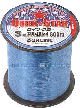 Sunline Nylon Line Queen Star 600M No. 8 Blue Fishing Line