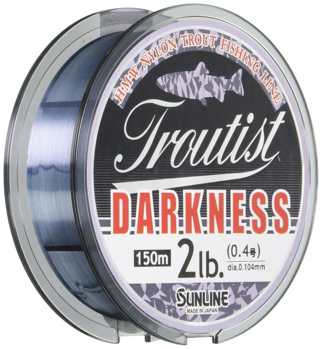 Sunline Troutist Darkness 尼龙线 150 米 0.4 2 磅 高品质