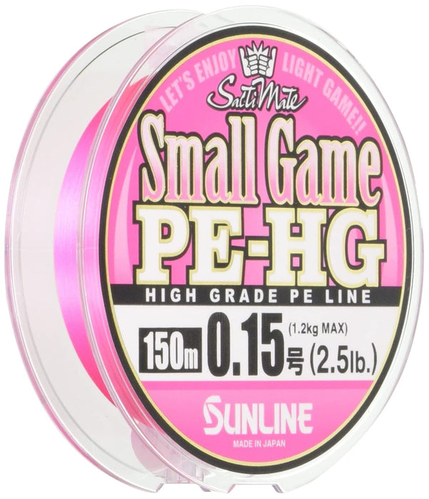 Sunline Salty Mate Small Game Pe Line 150M 2.5Lb Sakura Pink