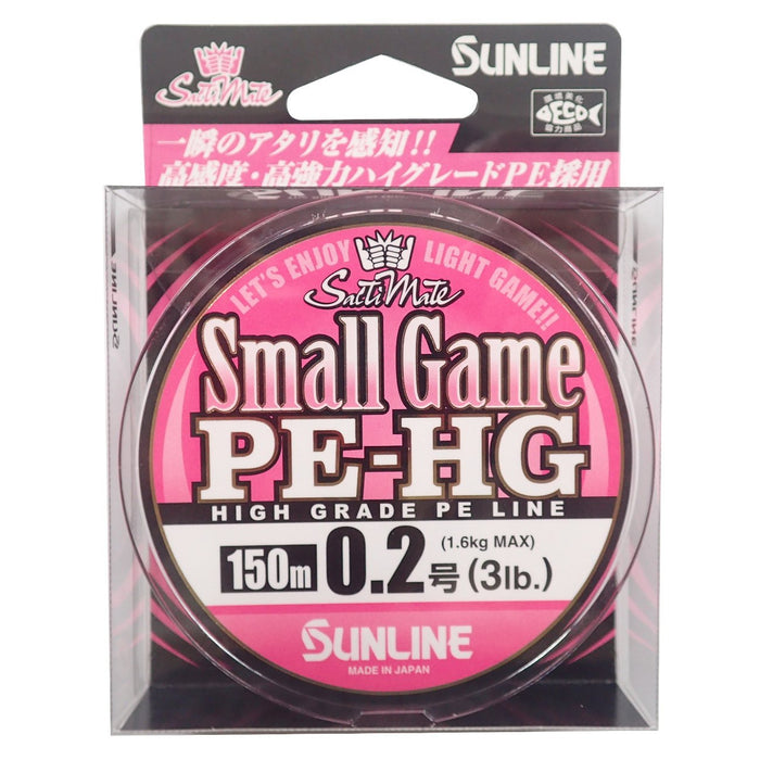 Sunline Salty Mate Small Game PE Line 150M 3Lb 0.2 Sakura Pink