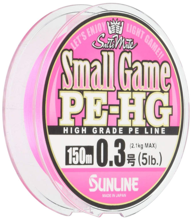 Sunline Pe Line Salty Mate 150M 0.3 5磅 樱花粉红小猎物 Hg