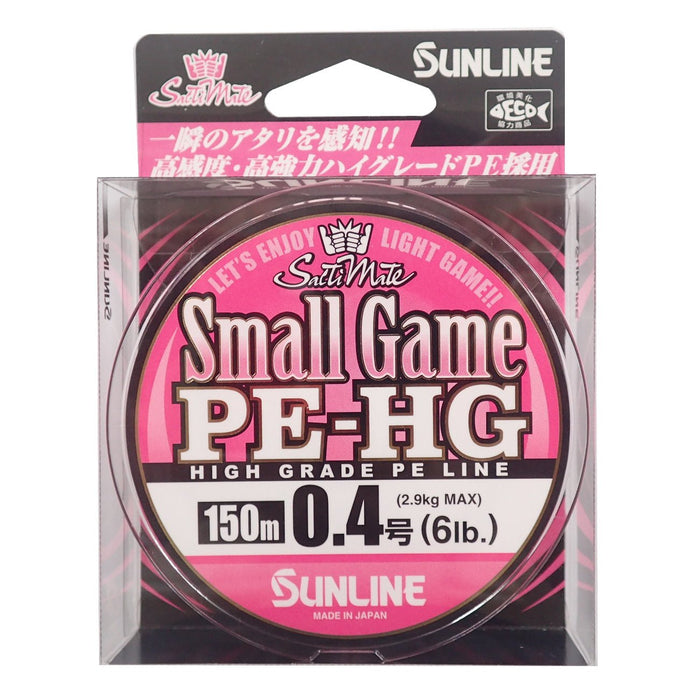 Sunline Pe Line Salty Mate 小型猎物 150M 0.4 6Lb 樱花粉色