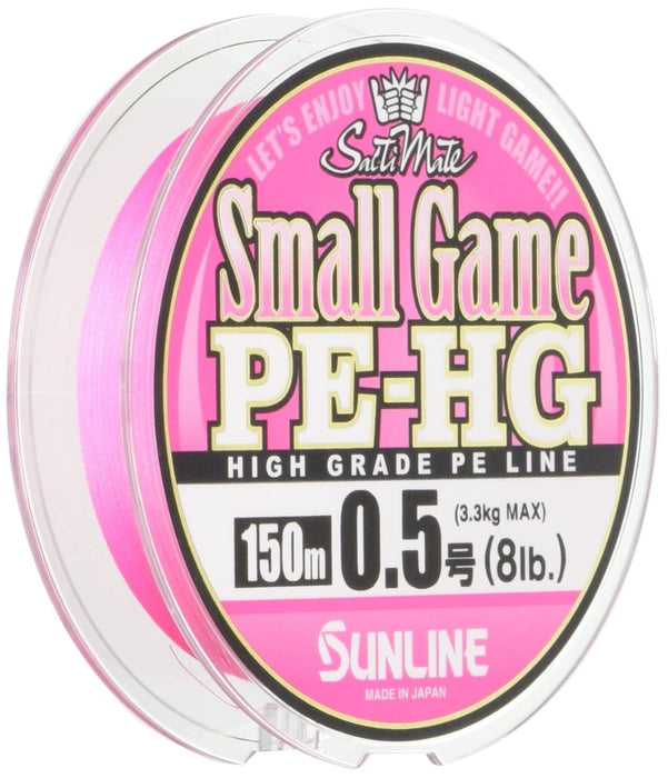 Sunline Pe Line Salty Mate 小型游戏 Hg 150M 8 磅 樱花粉色