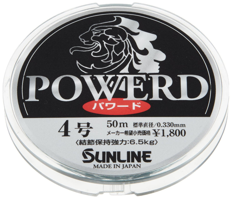 Sunline Powered 尼龍 Harris 50M No 0.4 藍灰色釣魚線