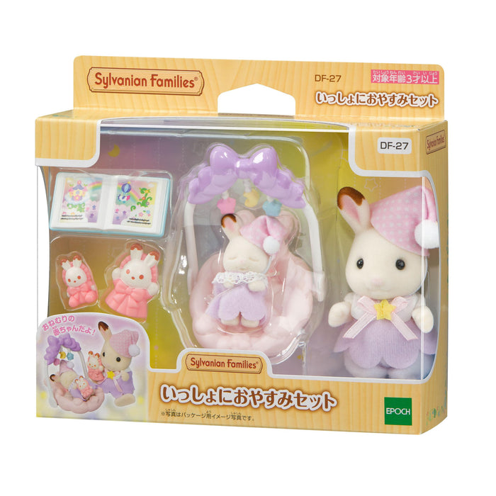 Epoch Sylvanian Families Dollhouse Set DF-27 - Sleep Together Toy Set Age 3 and Up