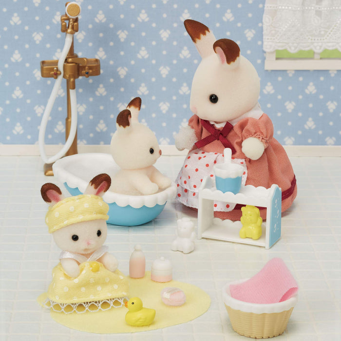 Epoch Sylvanian Families Baby Bath Furniture Set Age 3+ Toy Dollhouse