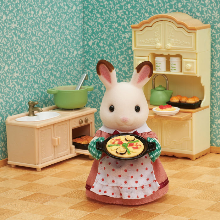 Epoch Sylvanian Families 玩具烹飪套裝 - 玩具屋家具，適合 3 歲以上兒童