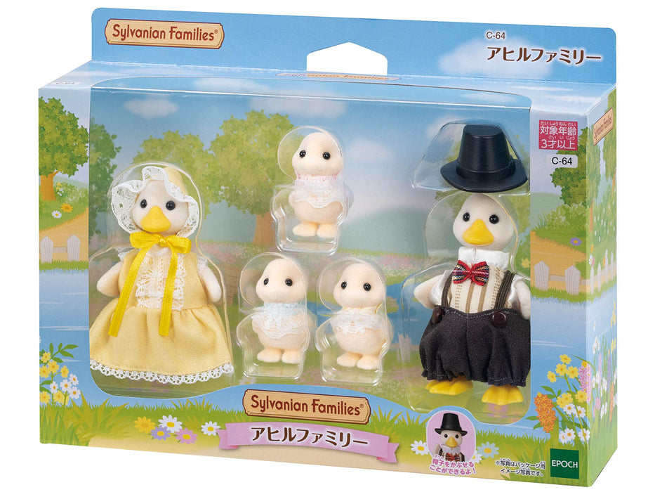 Epoch Sylvanian Families 季节性鸭子家庭玩具娃娃屋 C-64 St Mark 认证 3 年以上