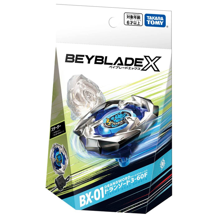 Takara Tomy Beyblade X Bx-01 Starter Dran Sword 3-60F