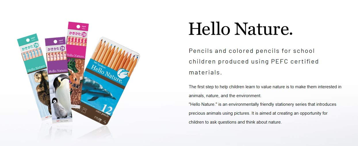 Tombow Hello Nature 12-Color Dolphin Series Colored Pencils Set