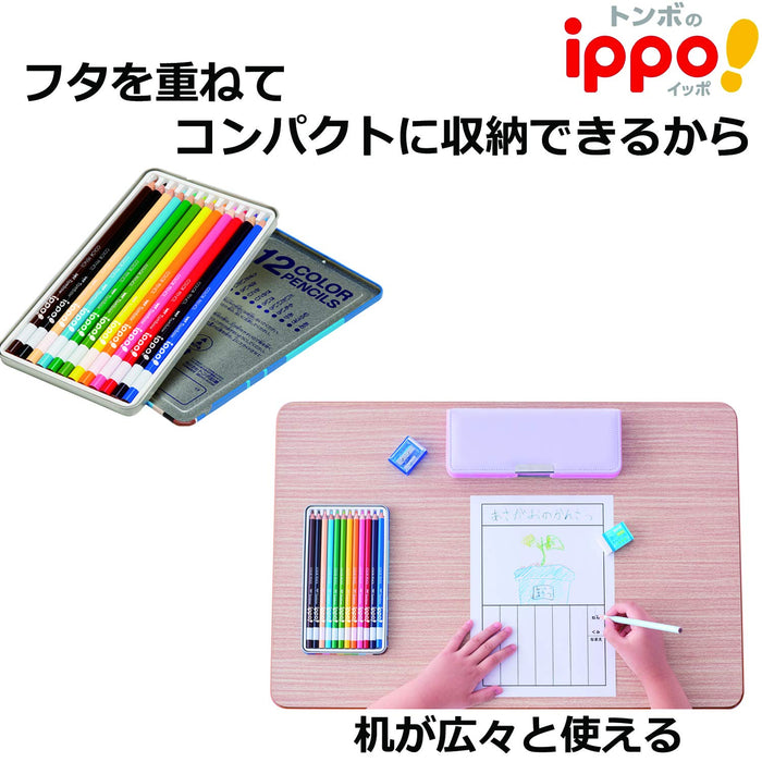 Tombow Ippo 色鉛筆組 24 色純藍色滑液罐 - Tombow Art Supplies