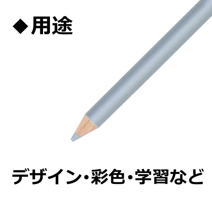 Tombow 1500 银色彩色铅笔 12 支装 单色 1500-35