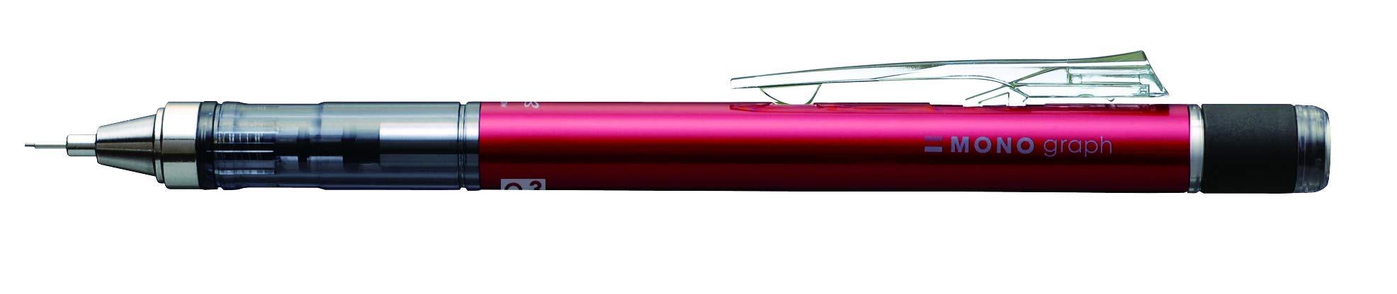 Tombow Monograph 0.3 Mechanical Pencil in Red DPA-131C Model