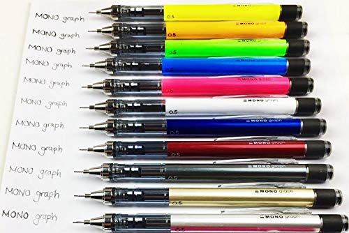 Tombow 霓虹绿色 Monograph 自动铅笔 0.5 毫米 - DPA-134E