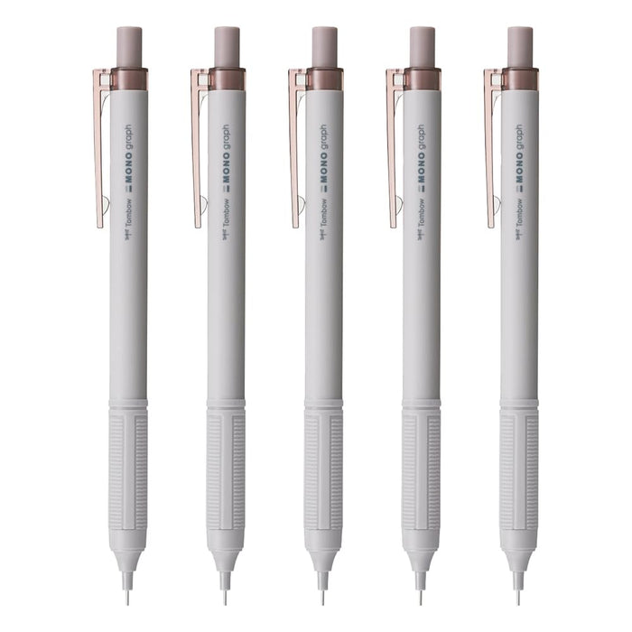 Tombow Monograph Light 0.5mm Mechanical Pencil Grayish Brown 5 Pack