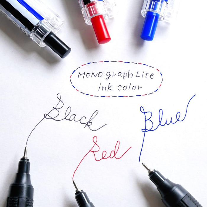 Tombow Monograph Light 0.38 毫米蓝色墨水圆珠笔单色轴 5 支装