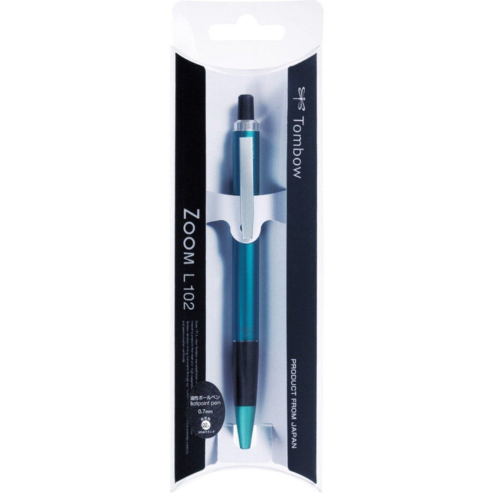 Tombow Zoom L102 孔雀綠油性 0.7 原子筆