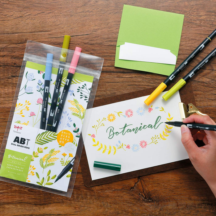 Tombow Botanical Set AB-T6CBT 6-Color Dual Brush Pencil Brush Pen