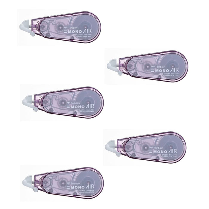 Tombow Mono Air Correction Tape 5mm Width Mauve Pink 5pcs Pack