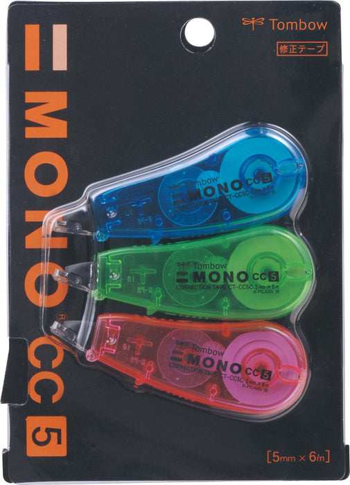 Tombow Mono Correction Tape Pencil 5mm Pack of 3 - KPA-324