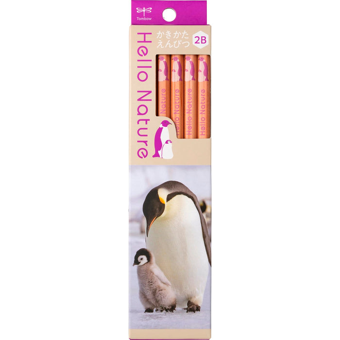 Tombow 2B Drawing Pencil Hello Nature Emperor Penguin Design Artistic Pencil