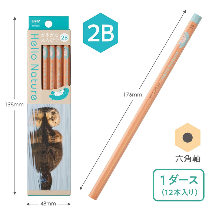 Tombow 2B Hello Nature Sea Otter Drawing Pencil - Art Essential by Tombow