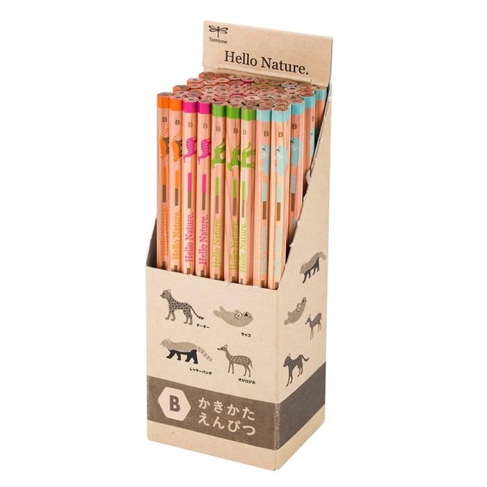 Tombow B Hello Nature Animal Pattern Drawing Pencils 60 Piece Set 928S