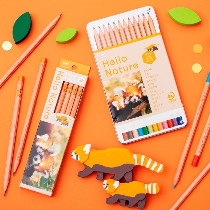 Tombow Red Panda B Drawing Pencil - Hello Nature Series Kb-Khnlp2-B