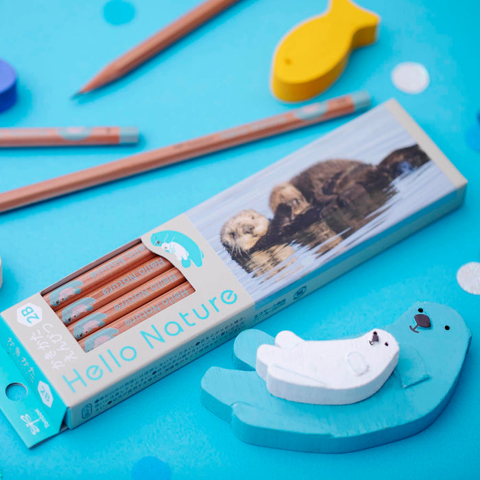 Tombow Hello Nature Sea Otter Drawing Pencil B Kb-Khnst2-B Series