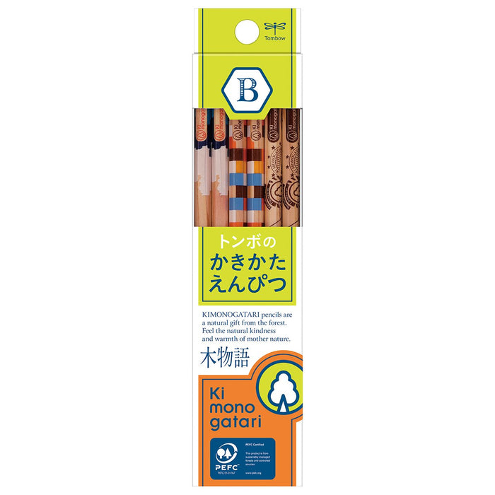 Tombow F Tree Story Drawing Pencils Yellow Green Pattern 1 Dozen Pack Kb-Kf02-B