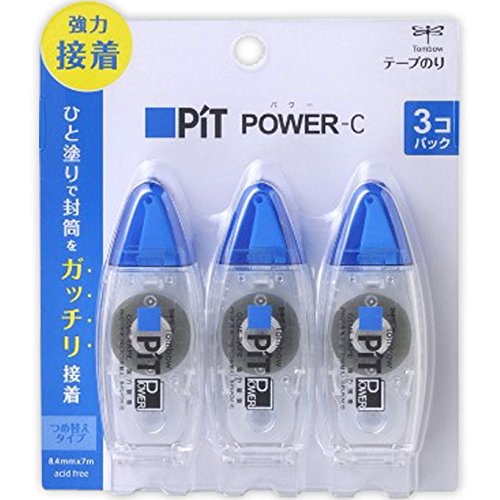 Tombow Pencil Glue Tape Pit Power HPA-325 Pack of 3 Pieces