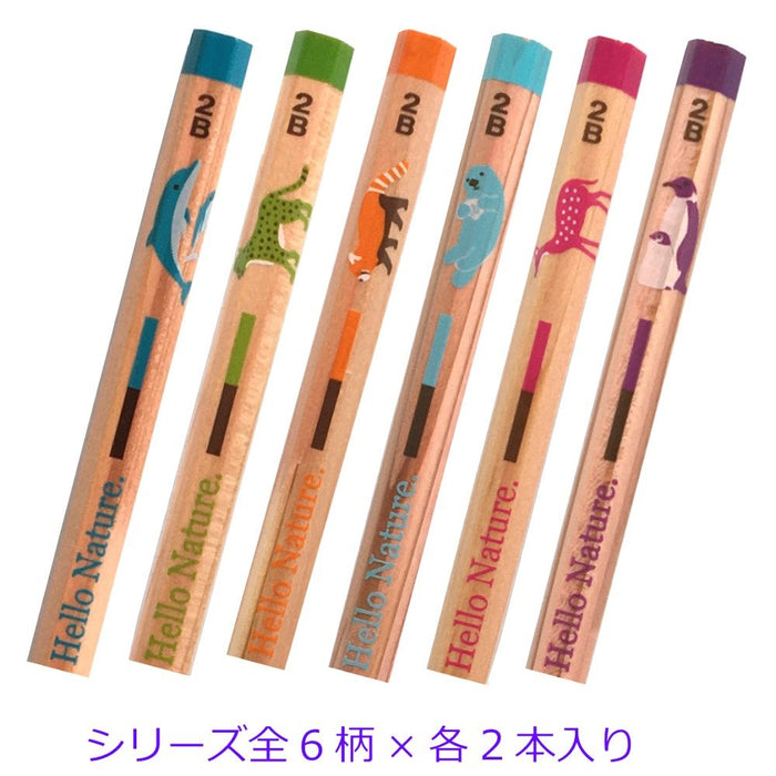 Tombow Hello Nature 2B Pencil 6 Pattern Gift Set MP-KHN01