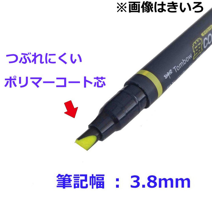 Tombow 荧光棕色铅笔荧光笔 10 支装 - WA-SC31 系列