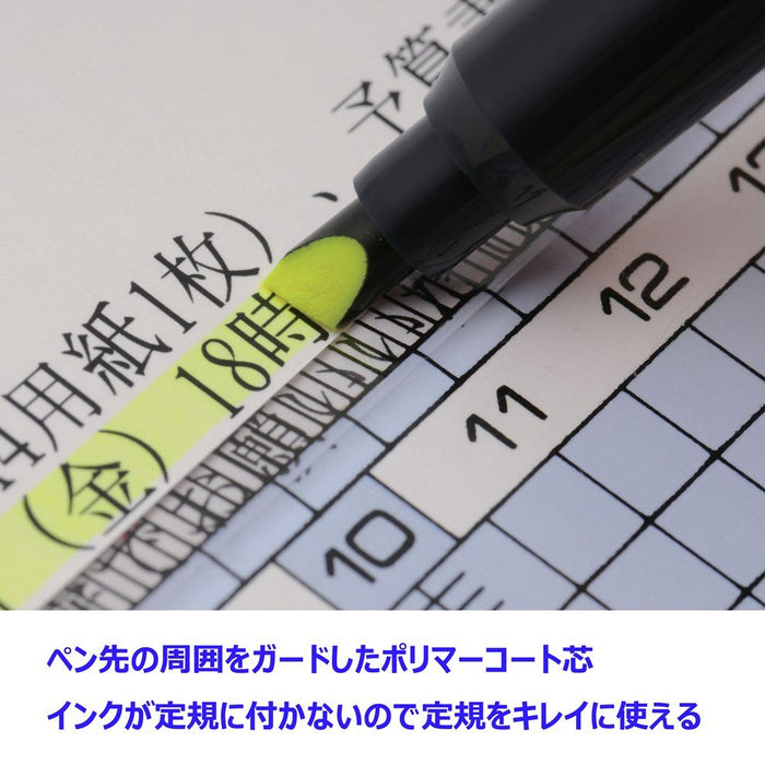 Tombow 荧光 80 红色荧光笔铅笔 10 支装 Wa-Sc94-10P