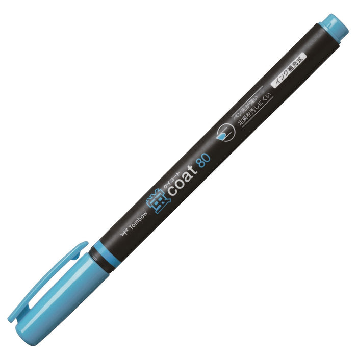 Tombow Sky Blue Fluorescent Pencil Highlighter 10 Pieces Coat 80 - Wa-Sc96-10P