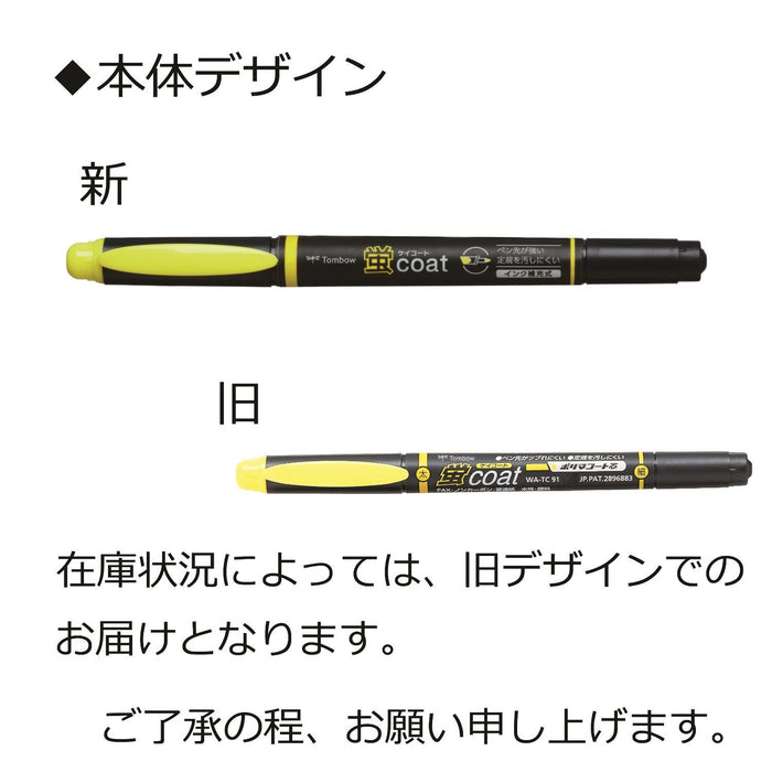 Tombow 10 支装蓝色荧光涂层铅笔荧光笔 - Tombow Wa-Tc89-10P