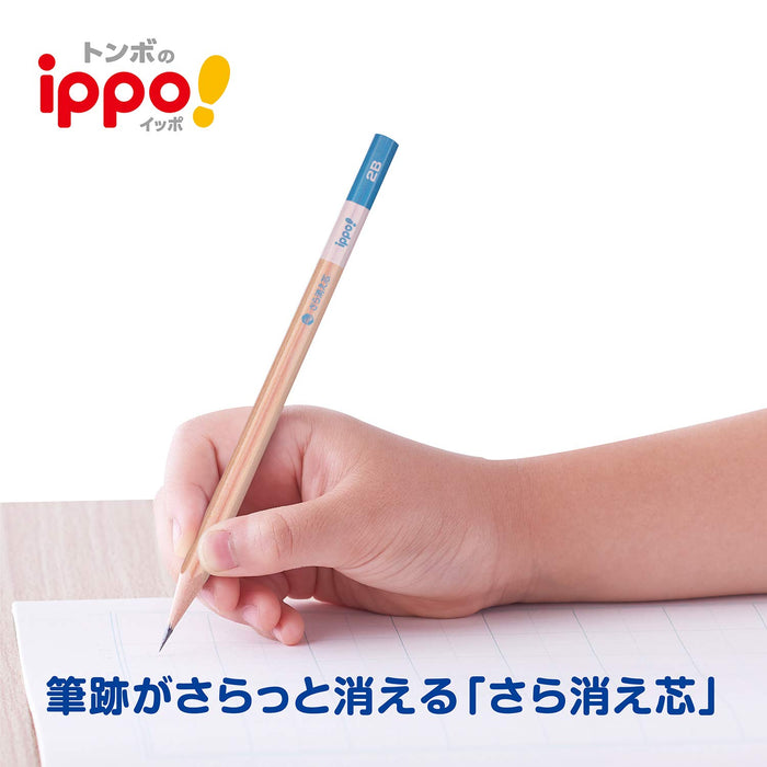 Tombow Ippo 透明 2B 鉛筆 6 支裝帶自然學習橡皮擦