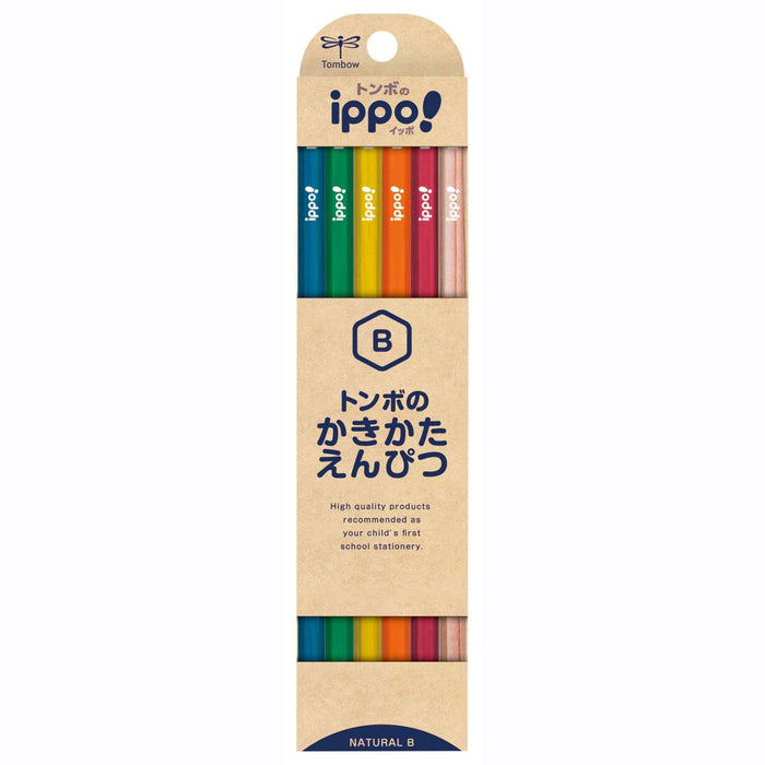 Tombow Ippo Kakikata Natural B Pencil KB-KNN04-B for Professional Use