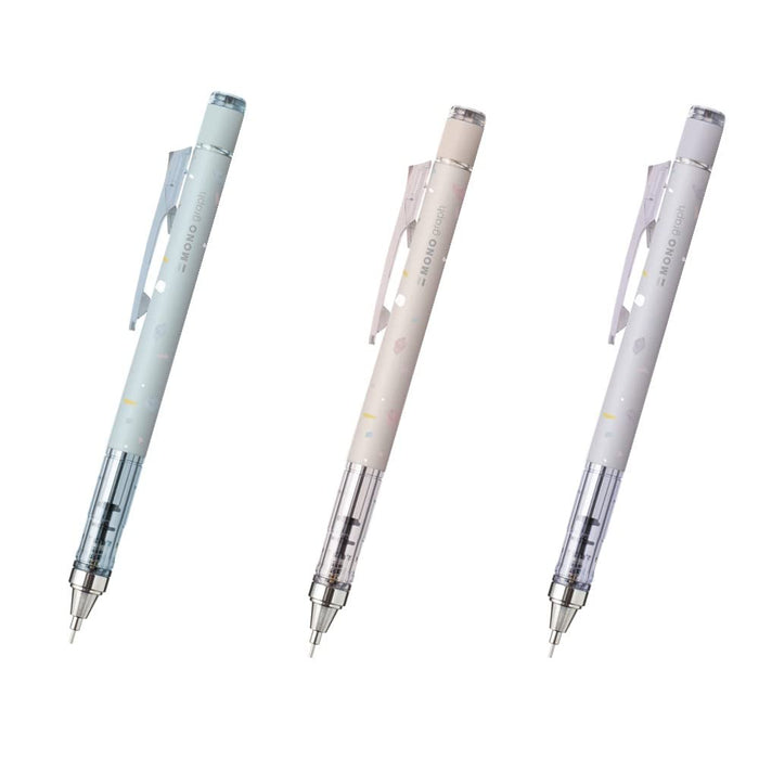 Tombow Mono Monograph Mechanical Pencil 0.3mm Sheer Stone Pattern Set of 3